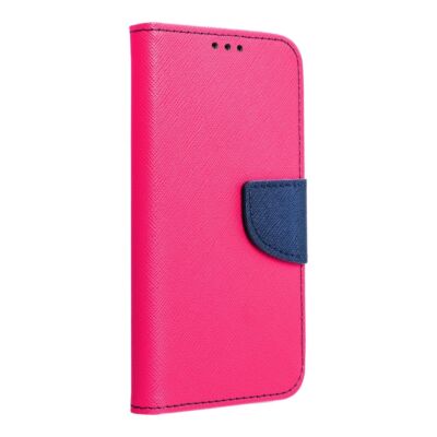 Tok, Telone Fancy oldalra nyíló flip tok, szilikon belsővel, Apple iPhone 13 (6,1"), rózsaszín-kék, csomagolás nélküli
