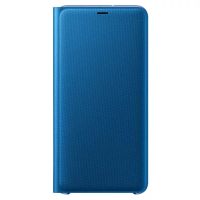Gyári tok, Samsung Galaxy A7 (2018) A750, oldalra nyíló flip tok, kék, bliszteres