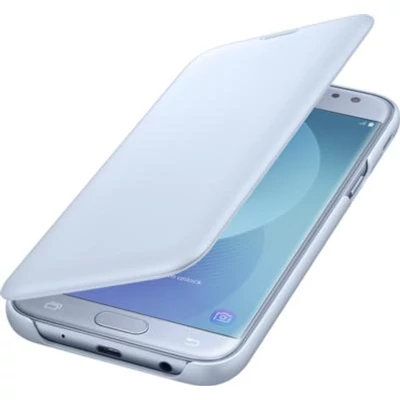 Gyári tok, Samsung Galaxy J5 (2017) J530, oldalra nyíló, kék, gyári, bliszteres, EF-WJ530CLEG