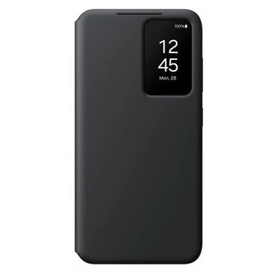 Gyári tok, Samsung Galaxy S24 Plus, Smart View, oldalra nyíló, fekete, bliszteres, EF-ZS926CBEGWW