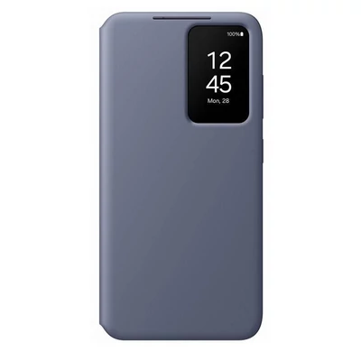Gyári tok, Samsung Galaxy S24 Plus, Smart View, oldalra nyíló, lila, bliszteres, EF-ZS926CVEGWW