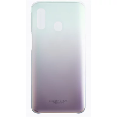 Gyári tok, Samsung Galaxy A40, Gradation cover, műanyag hátlap, fekete átmenetes, bliszteres, OSAM-EF-AA405CBEG