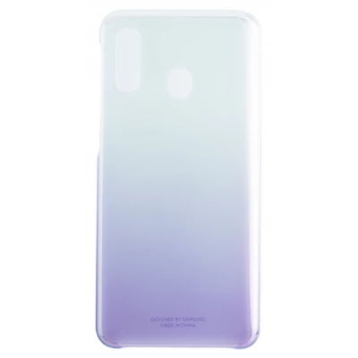 Gyári tok, Samsung Galaxy A40, Gradation cover, műanyag hátlap, lila átmenetes, bliszteres, OSAM-EF-AA405CVEG