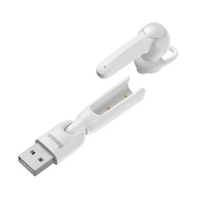 Bluetooth headset, Baseus Encok A05 /NGA05-02/, vezeték nélküli fülhallgató, fehér, bliszteres