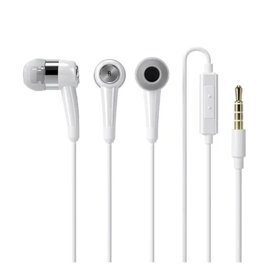 Headset, Samsung, /EHS44FSWE/, sztereó, felvevőgombos, 3.5mm jack csatlakozóval, fehér, gyári, csomagolás nélküli