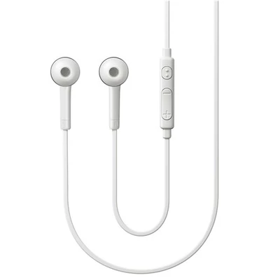 Headset, Samsung S4, I9500, sztereó fülhallgató, fehér, hangerőszabályzós, gyári, /HS330/, csomagolás nélküli