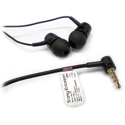 Headset, Sony Xperia Z1 Compact, Sony Xperia Z5, /MH-750/, felvevőgombos, sztereó, 3.5mm jack, fekete, gyári, csomagolás nélküli