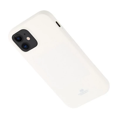 Tok, Mercury Jelly, szilikon, (csillámporos), Apple Iphone X / XS, fehér