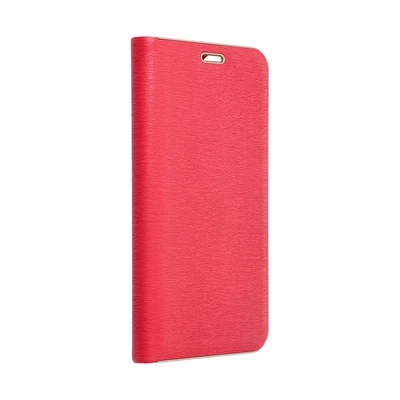 Tok, Vennus, oldalra nyíló mágneses műbőr flip tok, Apple iPhone 14 Pro (6,1"), piros, (szilikon belsővel), csomagolás nélküli (prémium minőség)