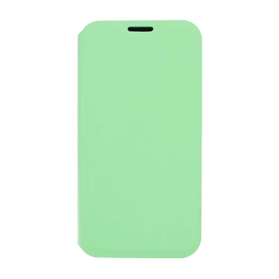 Tok, Vennus Lite, oldalra nyíló műbőr flip tok, Apple Iphone 7 / 8 / SE (2020 / 2022), zöld, (szilikon belsővel), bliszteres