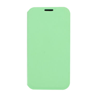 Tok, Vennus Lite, oldalra nyíló műbőr flip tok, Apple Iphone 7 / 8 / SE (2020 / 2022), zöld, (szilikon belsővel), bliszteres