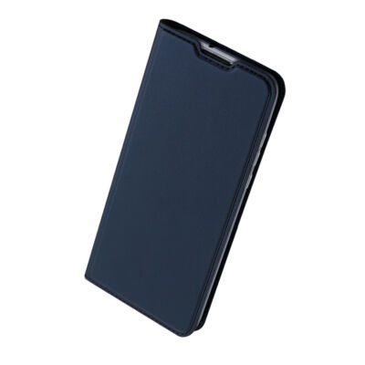 Tok, Dux Ducis Skin Pro, oldalra nyíló mágneses műbőr flip tok, Apple Iphone 11 (6,1"), sötétkék, (szilikon belsővel), bliszteres