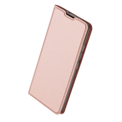 Tok, Dux Ducis Skin Pro, oldalra nyíló mágneses műbőr flip tok, Apple Iphone 13 Pro Max (6,7"), rose gold, (szilikon belsővel), bliszteres