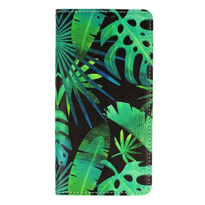 Tok, Smart Flower, mágneses oldalra nyíló flip tok, Apple Iphone 13 Mini (5,4"), minta 3, (szilikon belsővel), csomagolás nélküli