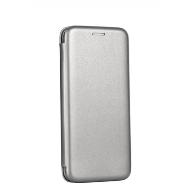 Tok, Elegance, mágneses, oldalra nyíló műbőr flip tok, Apple Iphone 7 / 8 / SE (2020 / 2022), szürke, (szilikon belsővel), csomagolás nélküli