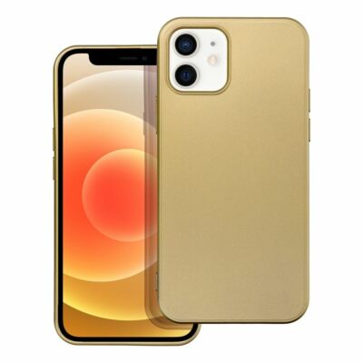 Tok, Metallic, Apple iPhone 7 / 8 / SE (2020 / 2022), szatén csillogású hátlapvédő, arany