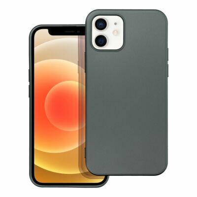 Tok, Metallic, Apple iPhone 14 (6,1"), szatén csillogású hátlapvédő, szürke