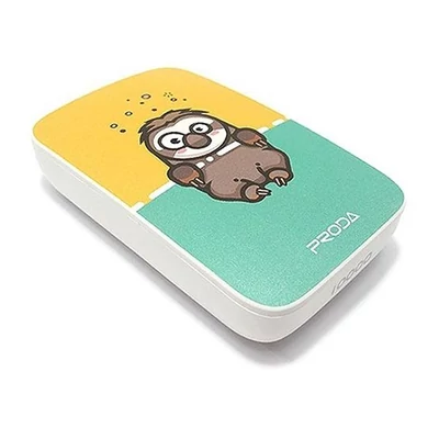 Power Bank, Remax PPL-23, 10000mAh, USB csatlakozó, micro USB, lajhár mintás, bliszteres