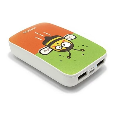 Power Bank, Remax PPL-23, 10000mAh, USB csatlakozó, micro USB, méhecske mintás, bliszteres