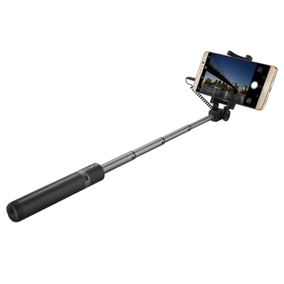 Huawei AF14 selfie bot, beépített exponáló gombbal,állvánnyal, univerzális, fekete, prémium minőség