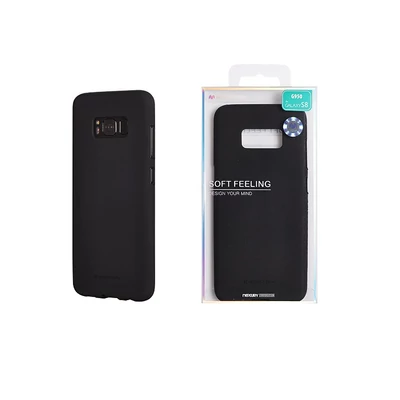 Tok, Mercury Soft Feeling matt szilikon, Xiaomi Redmi Note 8T, fekete
