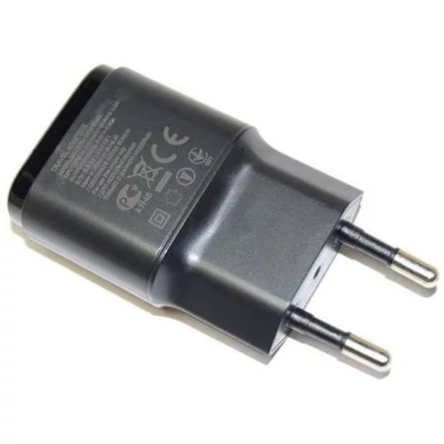 Töltő, hálózati töltőfej, LG MCS-02ED/02EP/02ER, gyári, (0,85A), fekete, csomagolás nélkül