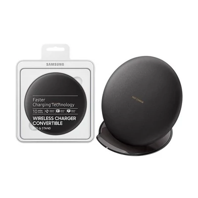 Töltő, Samsung EP-PG950BBEGWW, vezeték nélküli wireless töltő, gyors töltés, fekete, bliszteres
