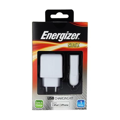 Töltő, Energizer hálózati töltő, autós töltő, 1000mAh, bliszteres