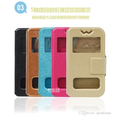 Tok, G-Life, univerzális, oldalranyíló ablakos flip tok, felvevő nyílásos, 3,8"-4,3", S méret, kék