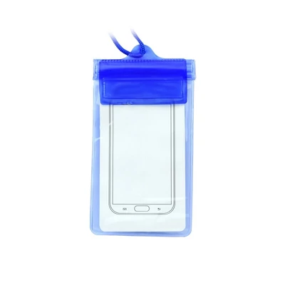 Tok, Waterproof vízálló telefon tok 3 simítózárral+tépőzár, karpánt, nyakpánt, univerzális, kék