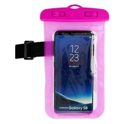 Tok, Waterproof vízálló telefon tok, univerzális, rózsaszín