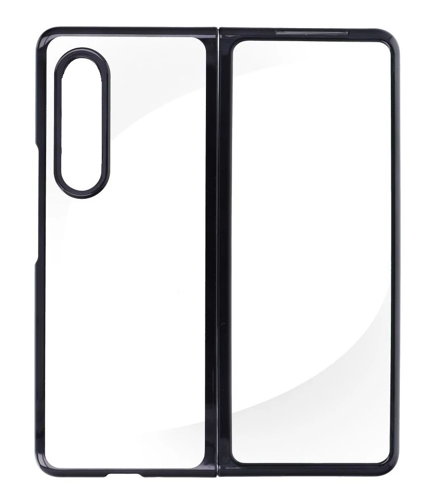 Tok, Focus, átlátszó műanyag hátlap, fekete kerettel, Samsung Galaxy Z Fold 4 5G