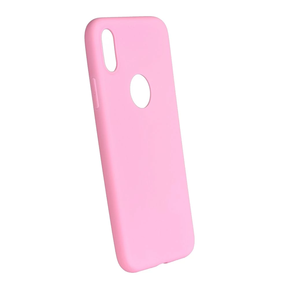 Tok, Soft matt, 0,3 mm, szilikon hátlap, Apple Iphone X / XS, halvány rózsaszín