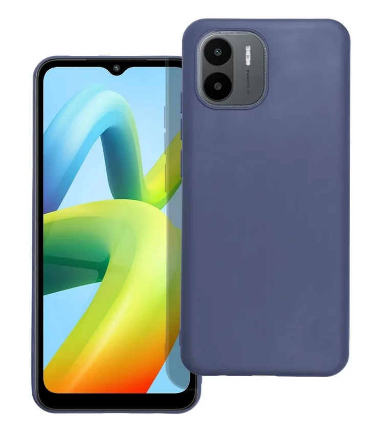 Tok, MATT szilikon tok, Samsung Galaxy S25 Plus, sötétkék