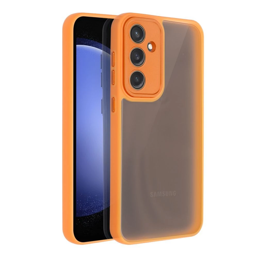 Tok, Variete, Samsung Galaxy A25 5G, keményített hátlap, szilikon kerettel, narancssárga