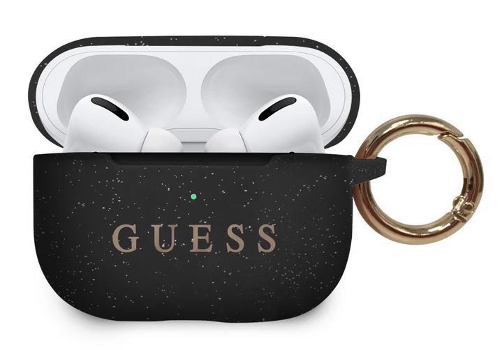 Tok, Guess /GUACAPSILGLBK/, AirPods Pro, Silicone, fekete
