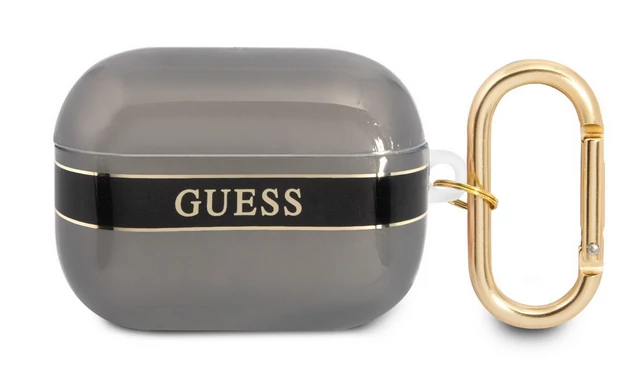 Tok, Guess /GUAPHHTSK/, Apple Airpods Pro, TPU Printed Stripe, fekete
