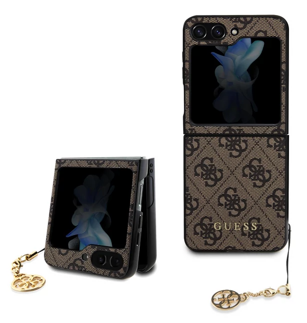 Tok, Guess /GUHCZF5GF4GBR/, 4G Charms, Samsung Galaxy Z Flip 5, barna