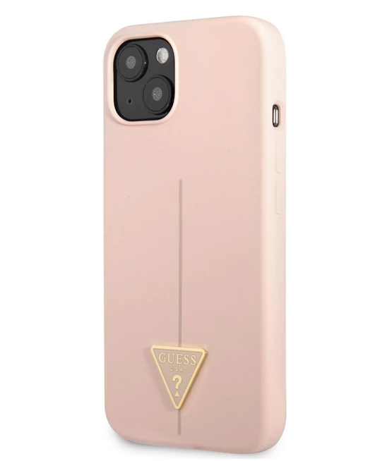 Tok, Guess /GUHCP13MSLTGP/, Silicone Line Triangle, Apple Iphone 13 (6,1
