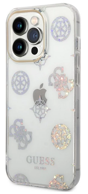Tok, Guess /GUHCP14LHTPPTH/, PC/TPU Peony Glitter, Apple Iphone 14 Pro (6,1