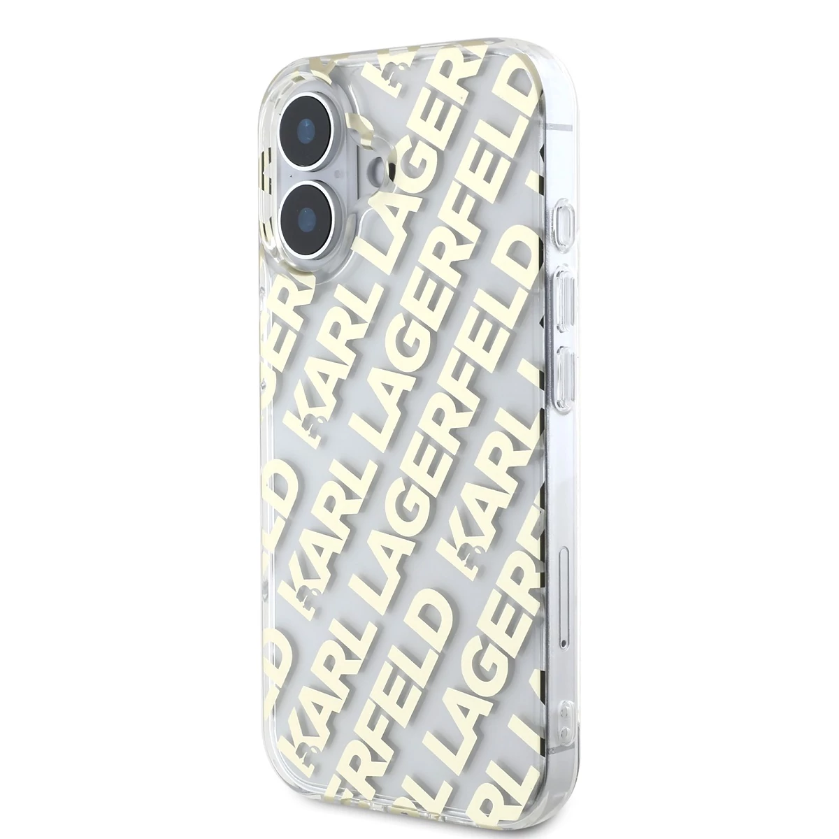 Tok, Karl Lagerfeld /KLHCP16SHKFOEMD/, Apple Iphone 16 (6,1”), IML Electroplated Repeated Logo, arany