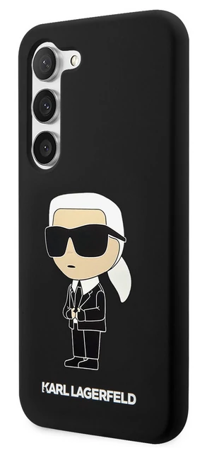 Tok, Karl Lagerfeld /KLHCS23SSNIKBCK/, Samsung Galaxy S23, Liquid Silicone Ikonik NFT, fekete