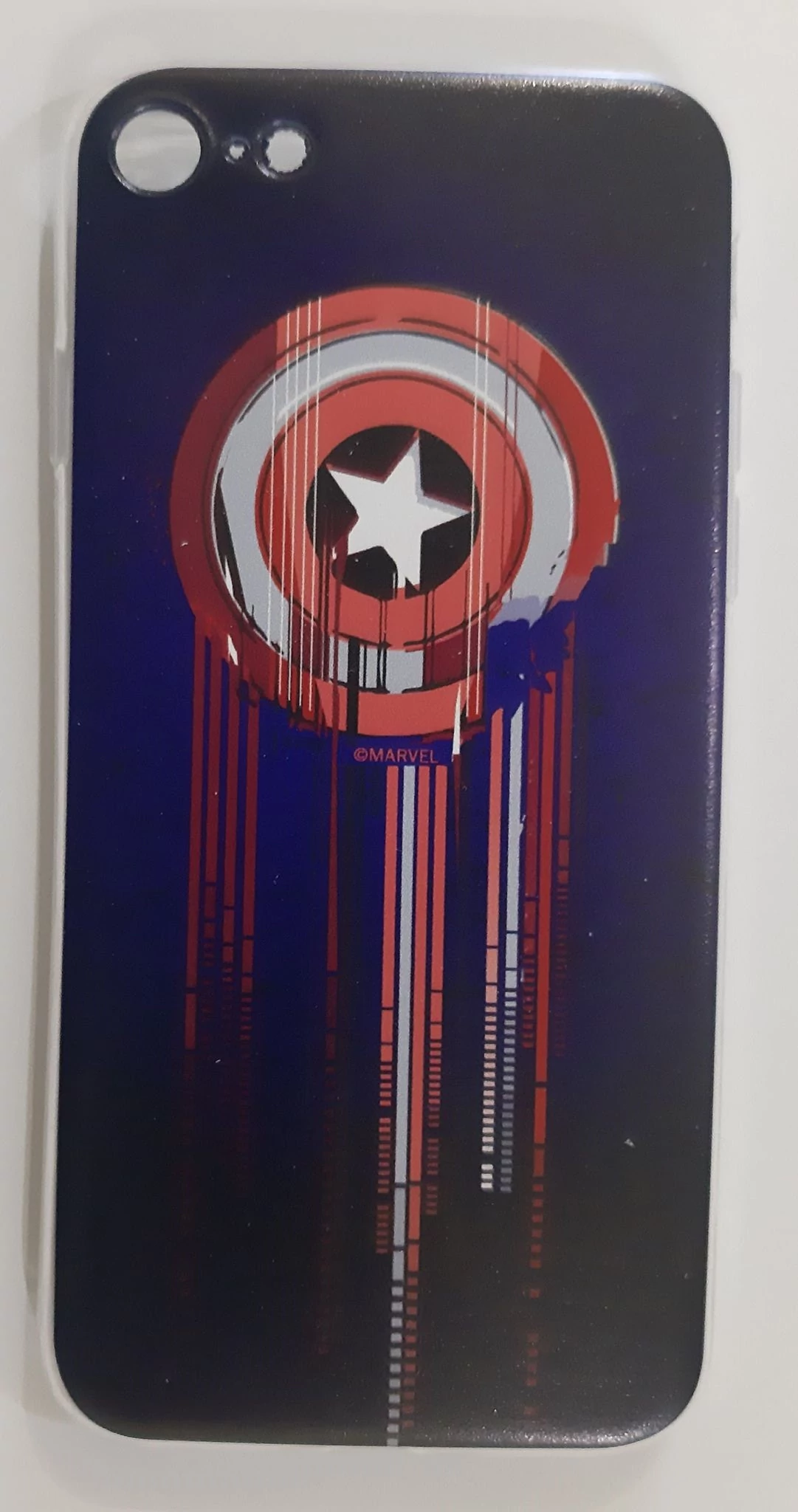 Szilikon tok, Apple Iphone XR, Marvel, mintás hátlap, minta 017 (Captain America Shield)