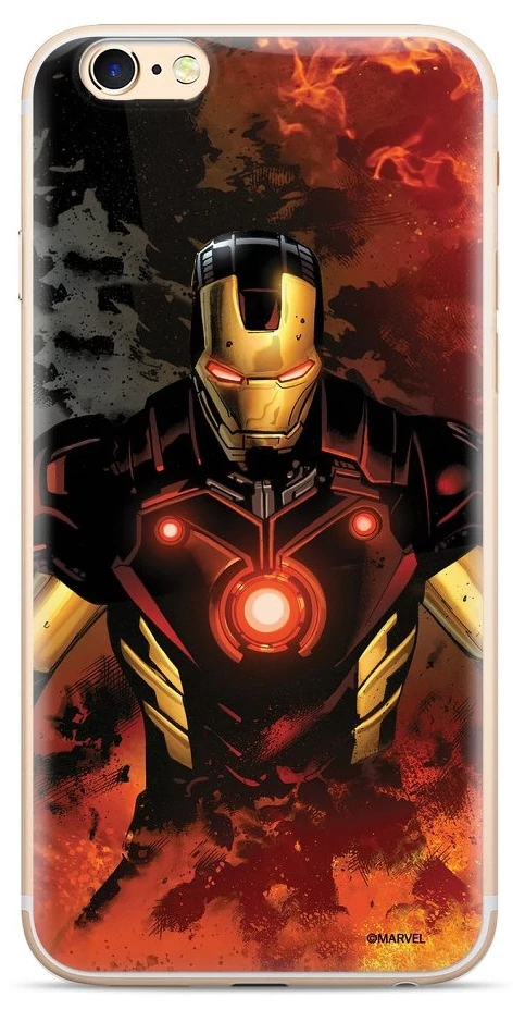 Szilikon tok, Samsung Galaxy S20 Ultra, Marvel, mintás hátlap, minta 003 (Iron Man)