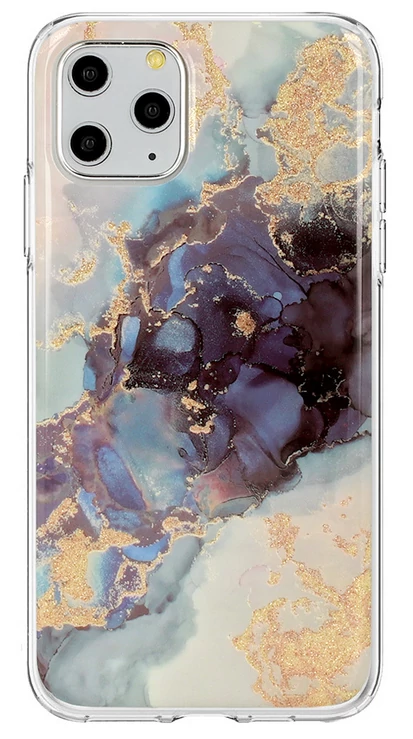 Tok, Marble Glitter, mintás hátlap, szilikon kerettel, Huawei P30 Lite, minta 3