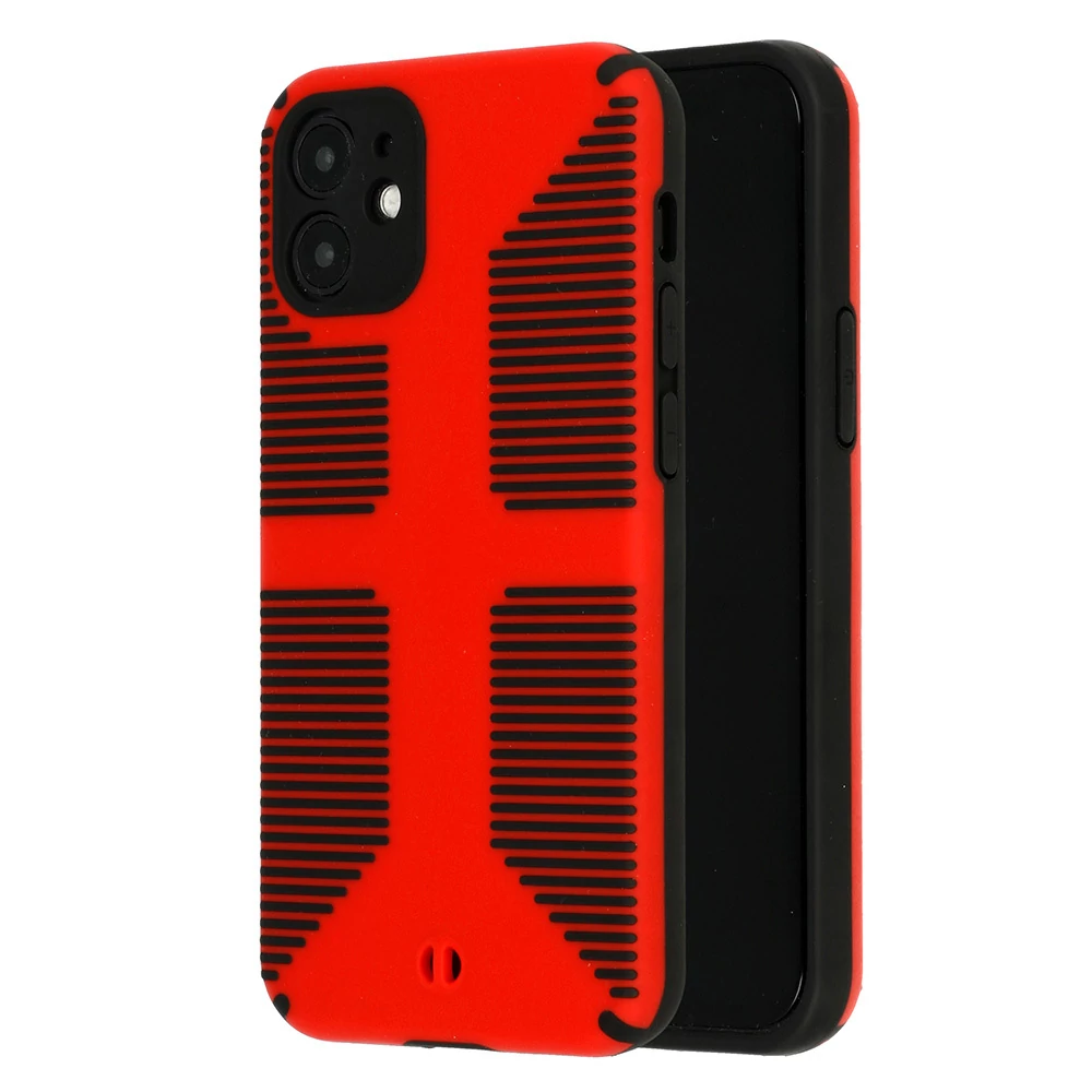 Tok, Grip erősített hátlap szilikon kerettel, Apple Iphone 12 Pro Max (6,7