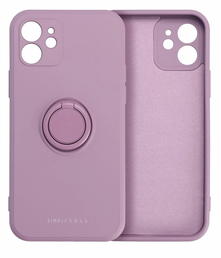 Tok, Roar Amber, mágneses szilikon hátlap, gyűrűs ujjtartóval, Apple Iphone 12 (6,1