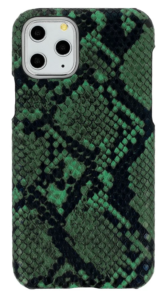 Tok, Vennus Wild, kígyóbőr mintás hátlap, Xiaomi Redmi Note 9, fekete-zöld