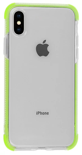 Tok, Summer szilikon hátlap, Apple Iphone 7 / 8 / SE (2020 / 2022), átlátszó, zöld kerettel