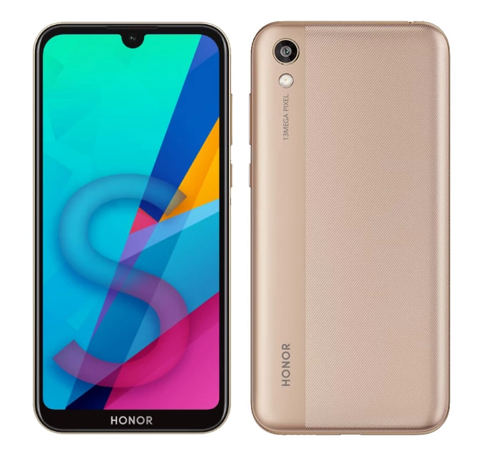 Mobiltelefon, Huawei Honor 8S, Kártyafüggetlen, Dual Sim, arany